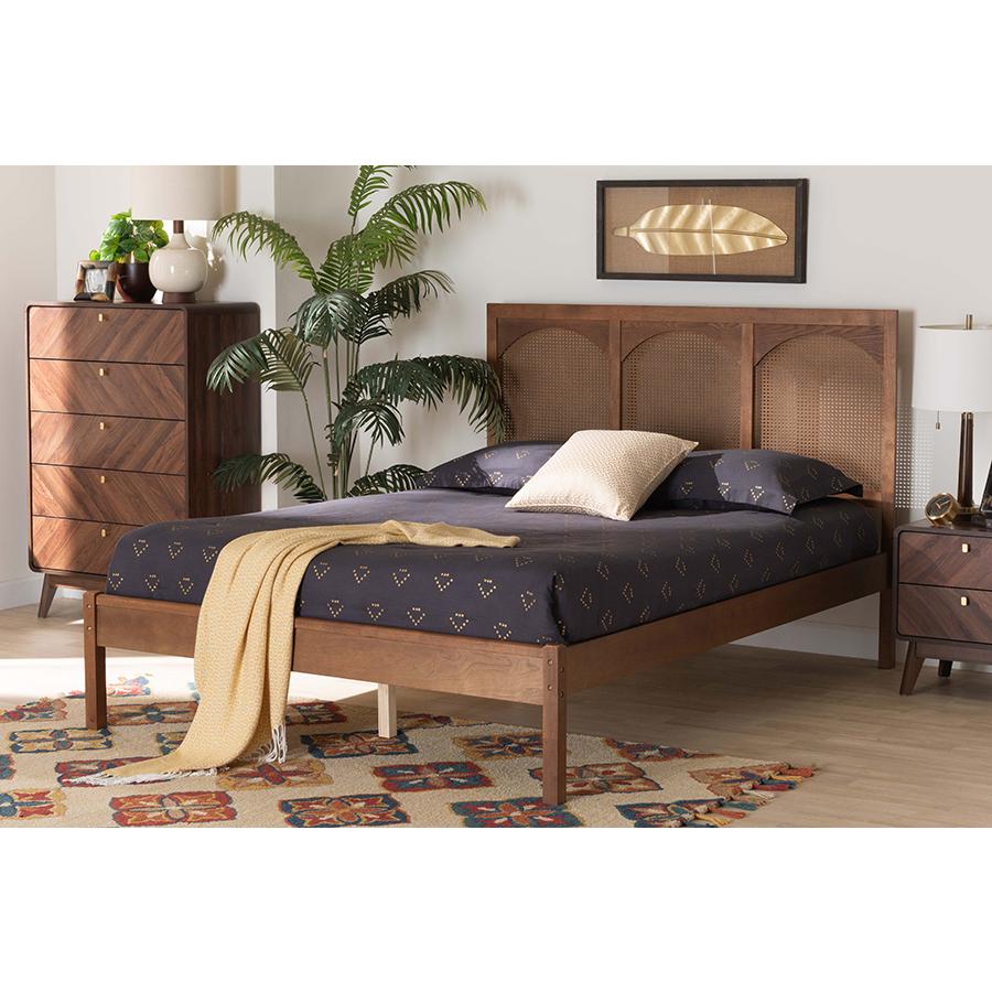 Rattan Queen Size Platform Bed. Picture 21