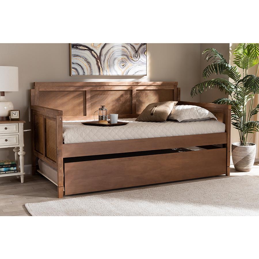 Synthetic Rattan Daybed with Trundle. Picture 23
