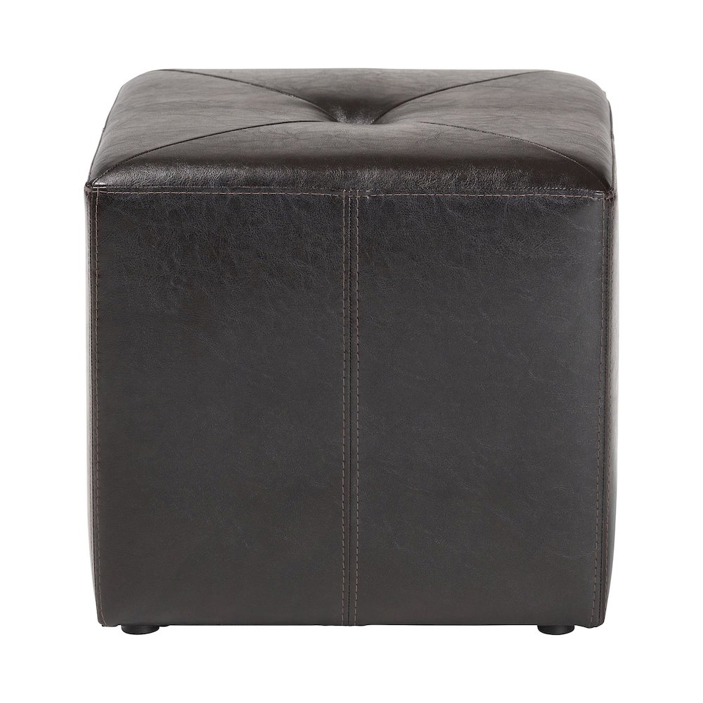 Baxton Studio Aric Bonded Leather Ottoman. Picture 2
