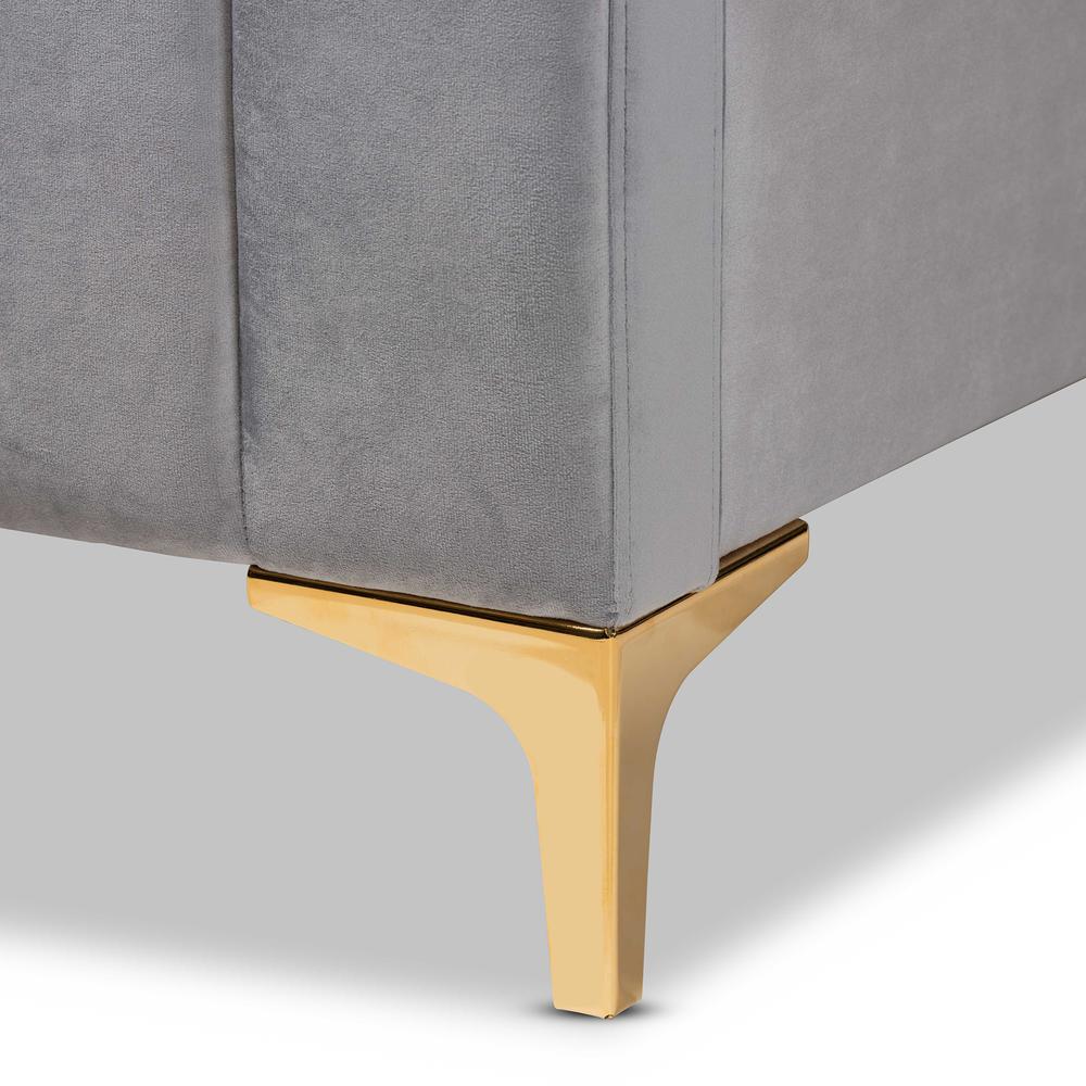Gold Finished King Size Platform Bed. Picture 15