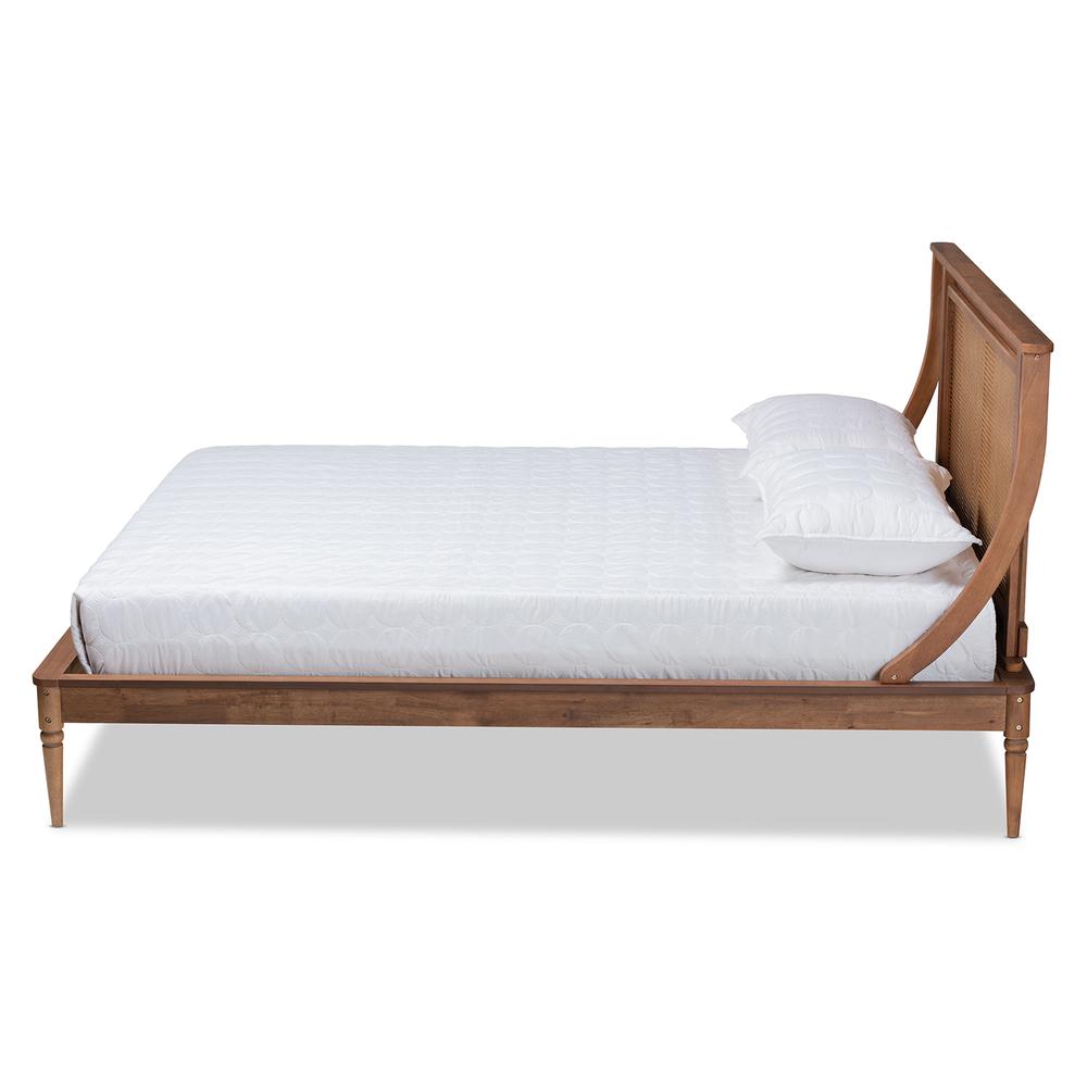 Synthetic Rattan Queen Size Platform Bed. Picture 13