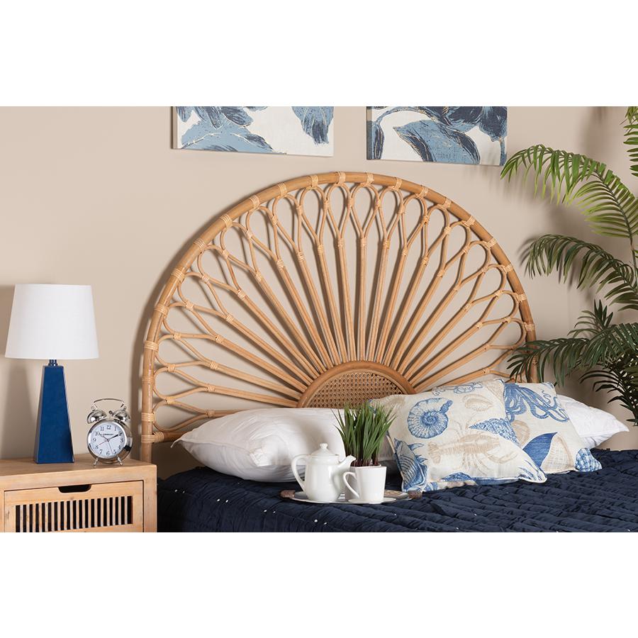 Bohemian Natural Rattan Queen Size Standalone Headboard. Picture 6