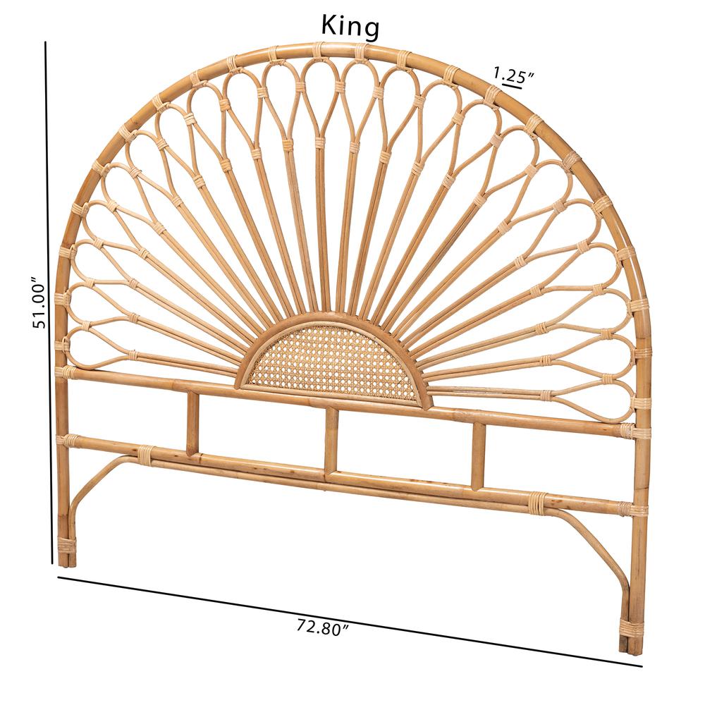 Bohemian Natural Rattan Queen Size Standalone Headboard. Picture 18