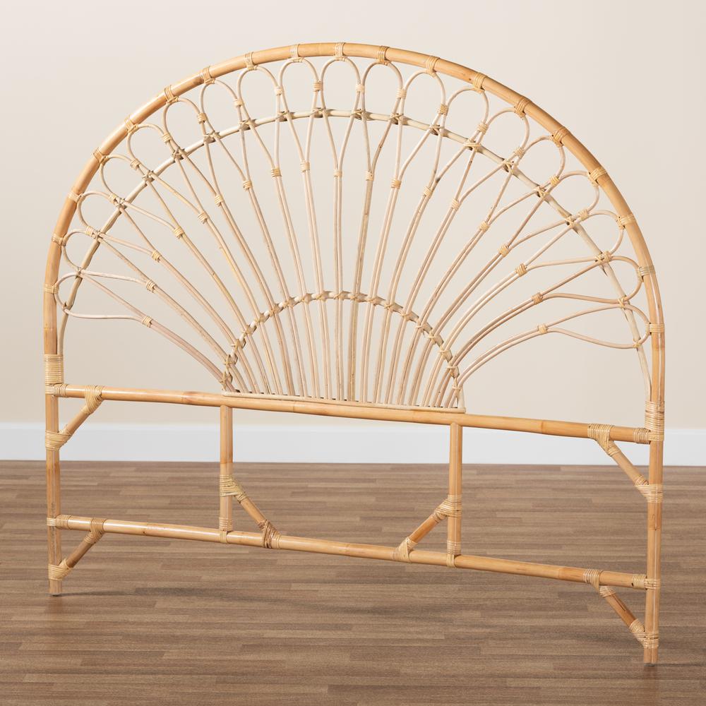 Bohemian Natural Brown Rattan King Size Standalone Headboard. Picture 12