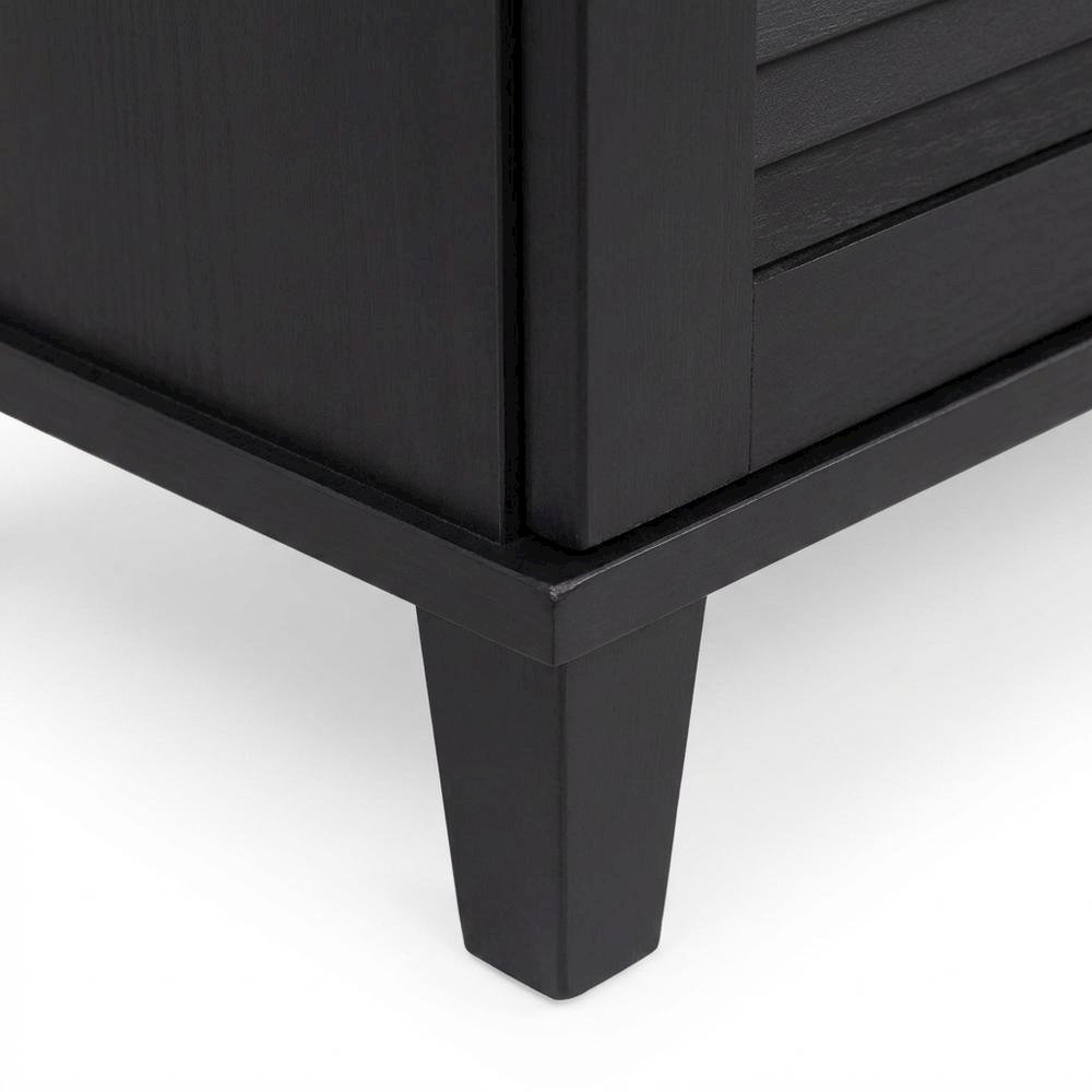 Brown Enclosed Shoe Cabinet, Engineered Wood, Espresso Finish, Entryway. Picture 5
