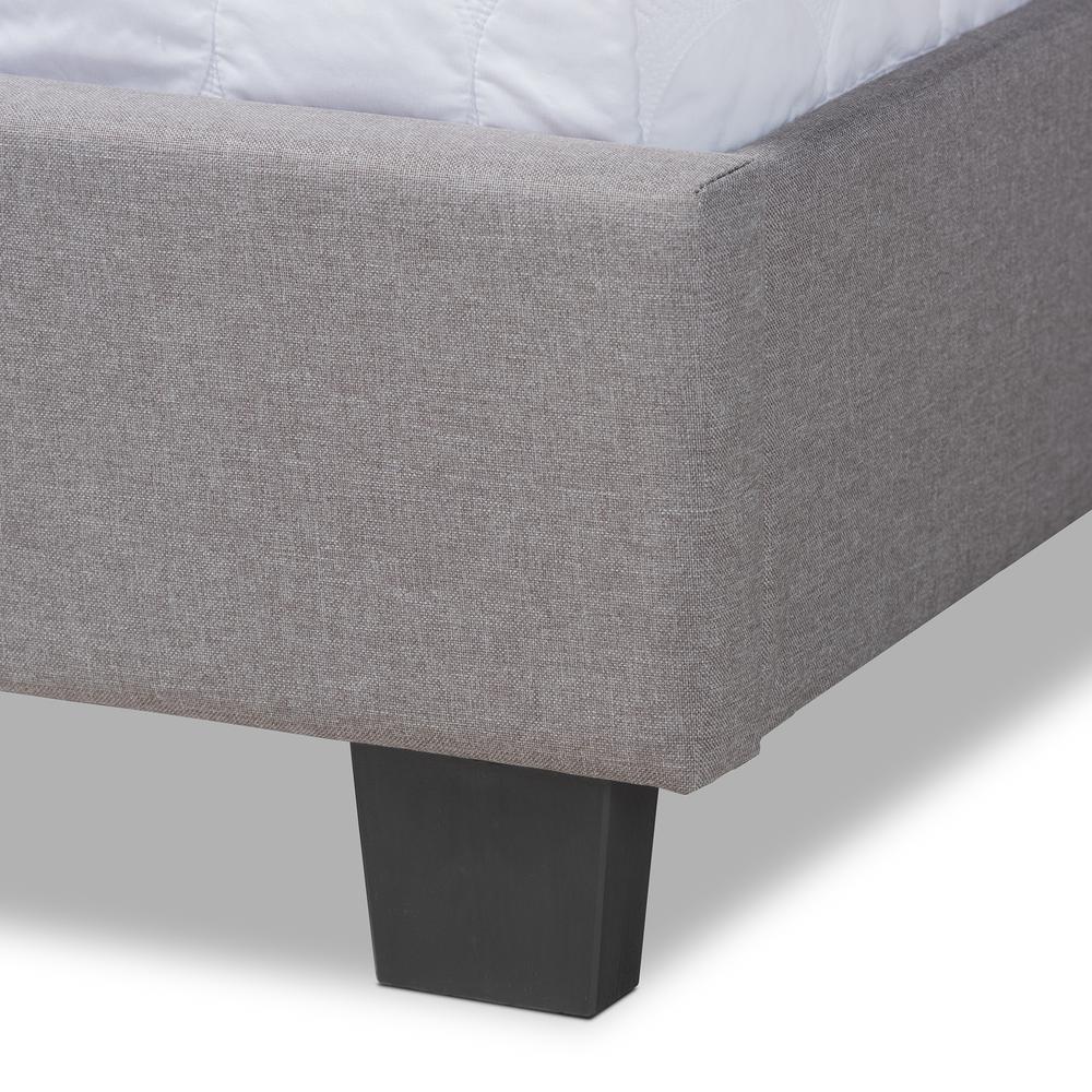 Baxton Studio Ansa Modern and Contemporary Grey Fabric Upholstered Queen Size Bed. Picture 17