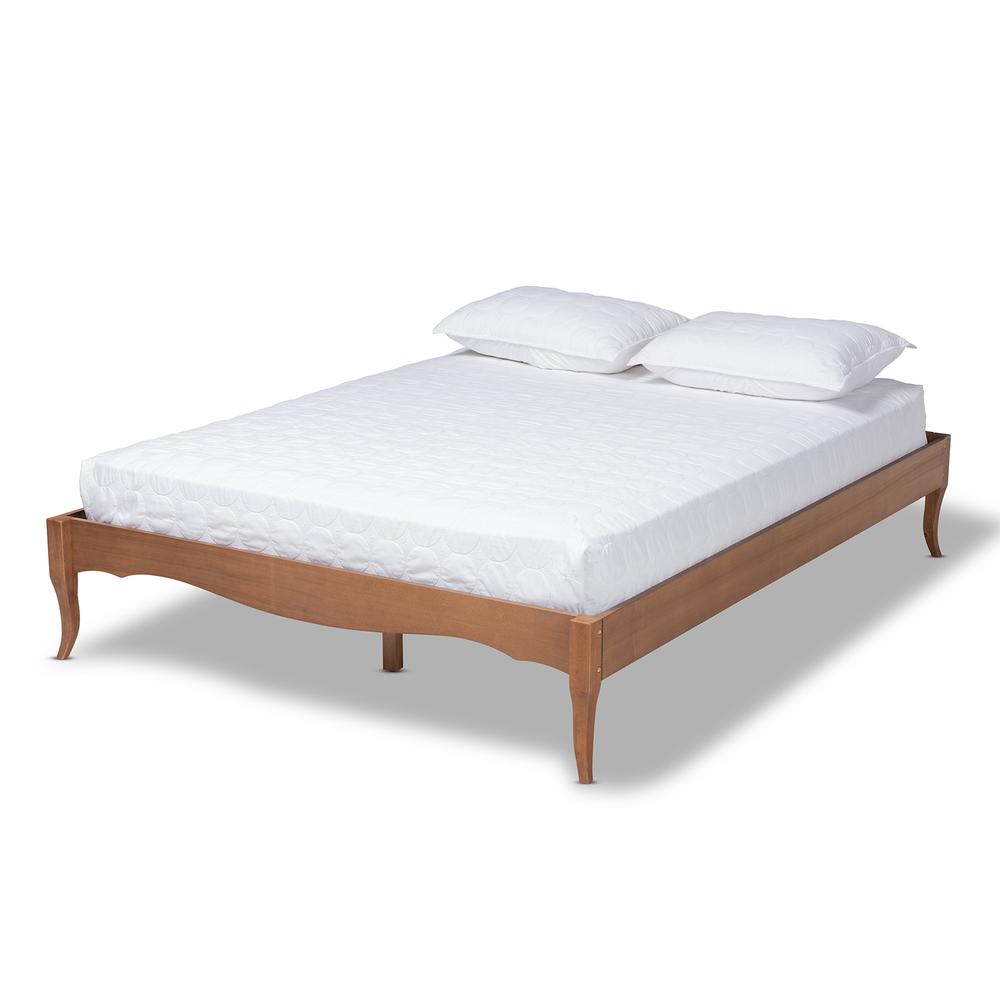 Baxton Studio Marieke Vintage French Inspired Ash Wanut Finished Queen Size Wood Bed Frame. Picture 12