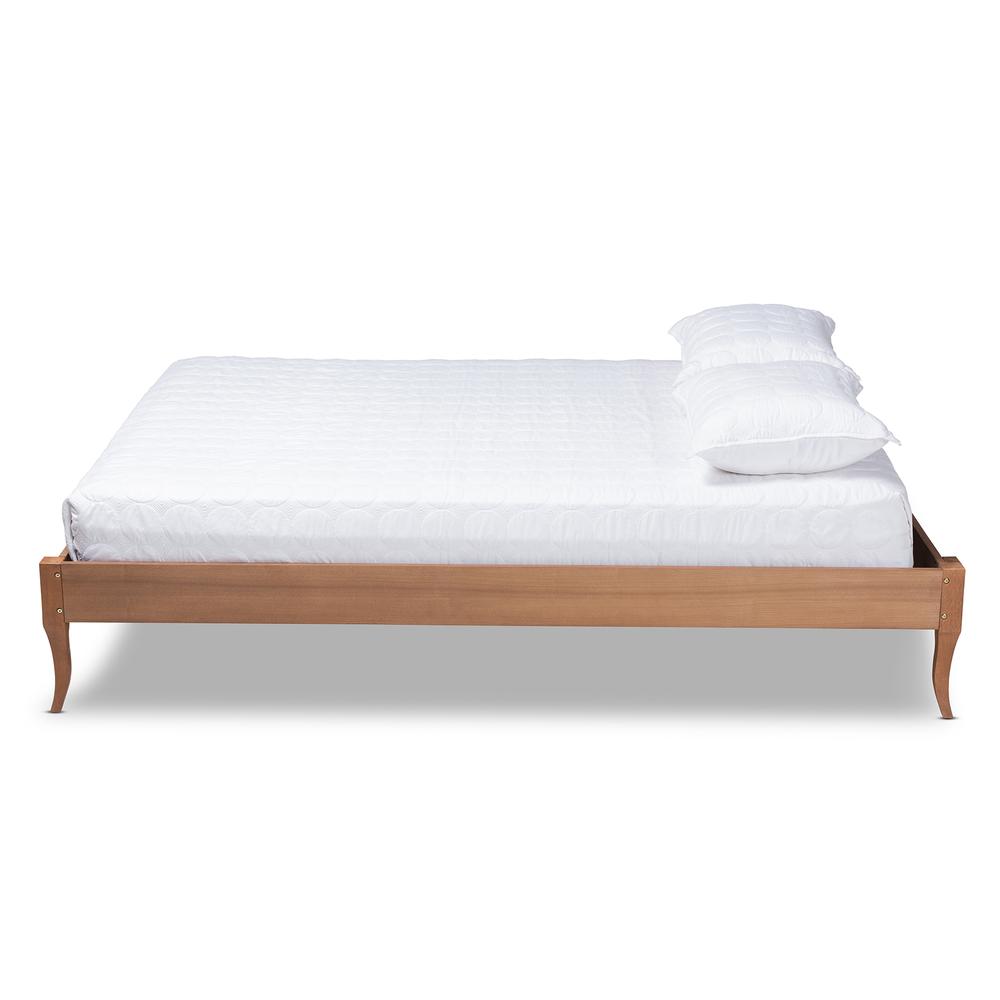 Baxton Studio Marieke Vintage French Inspired Ash Wanut Finished Queen Size Wood Bed Frame. Picture 13
