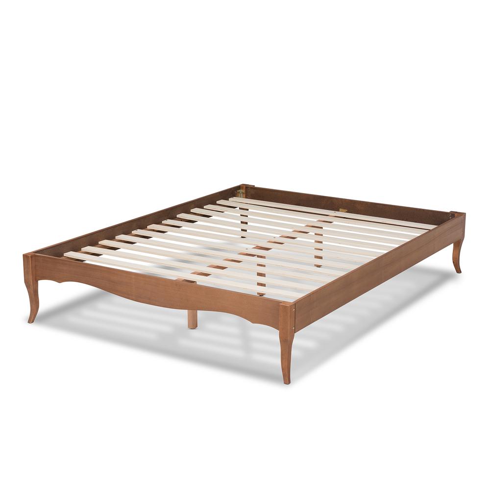 Baxton Studio Marieke Vintage French Inspired Ash Wanut Finished Queen Size Wood Bed Frame. Picture 14