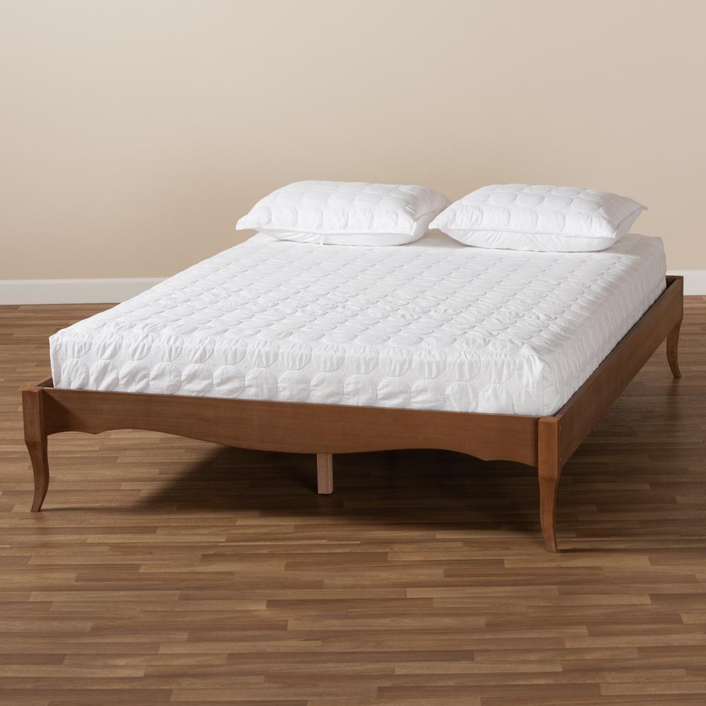 Baxton Studio Marieke Vintage French Inspired Ash Wanut Finished Queen Size Wood Bed Frame. Picture 17