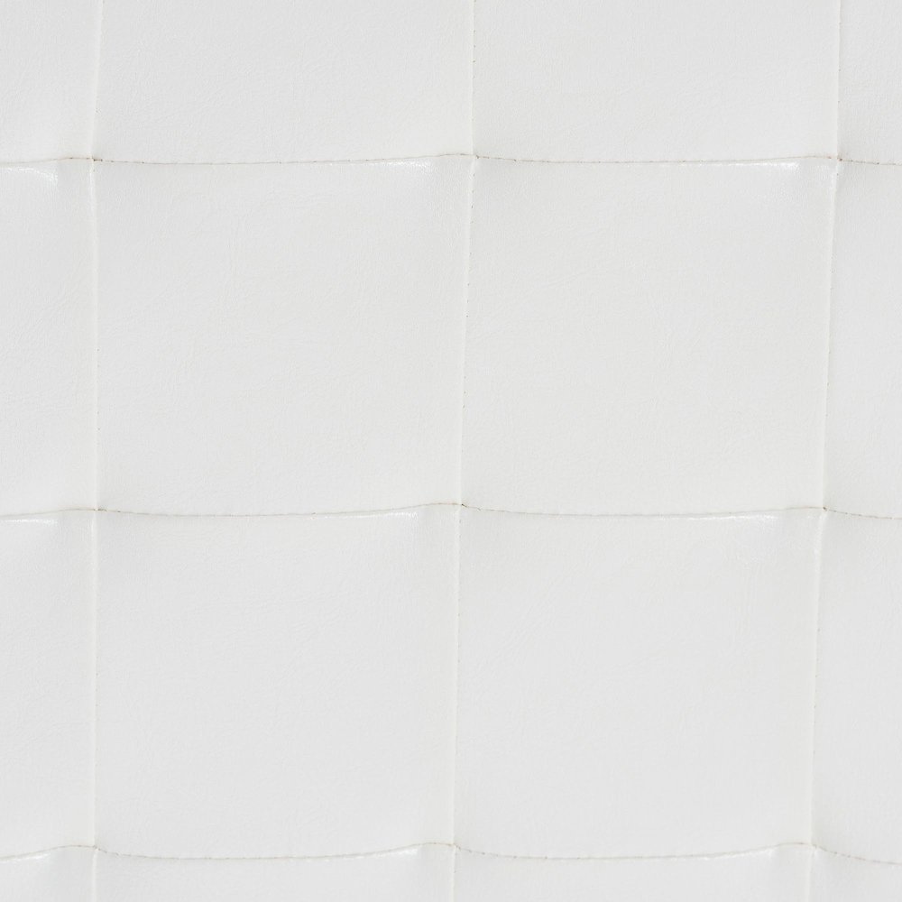 Baxton Studio Siskal White Modern Cube Ottoman (Set of 2). Picture 3