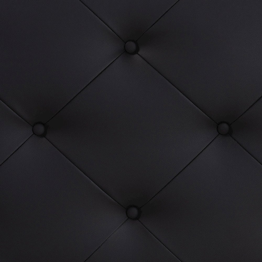 Baltimore Modern and Contemporary King Black Faux Leather Upholstered Headboard. Picture 4