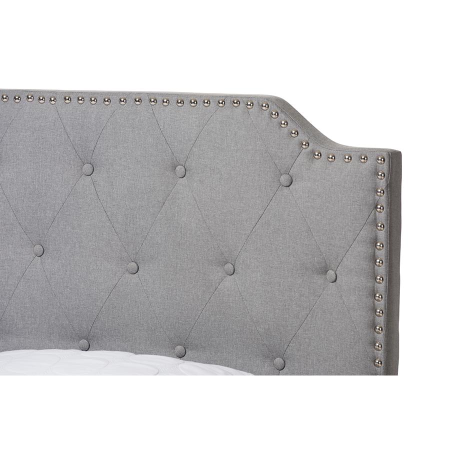 Aubrianne Modern and Contemporary Grey Fabric Upholstered Queen Storage Bed. Picture 7