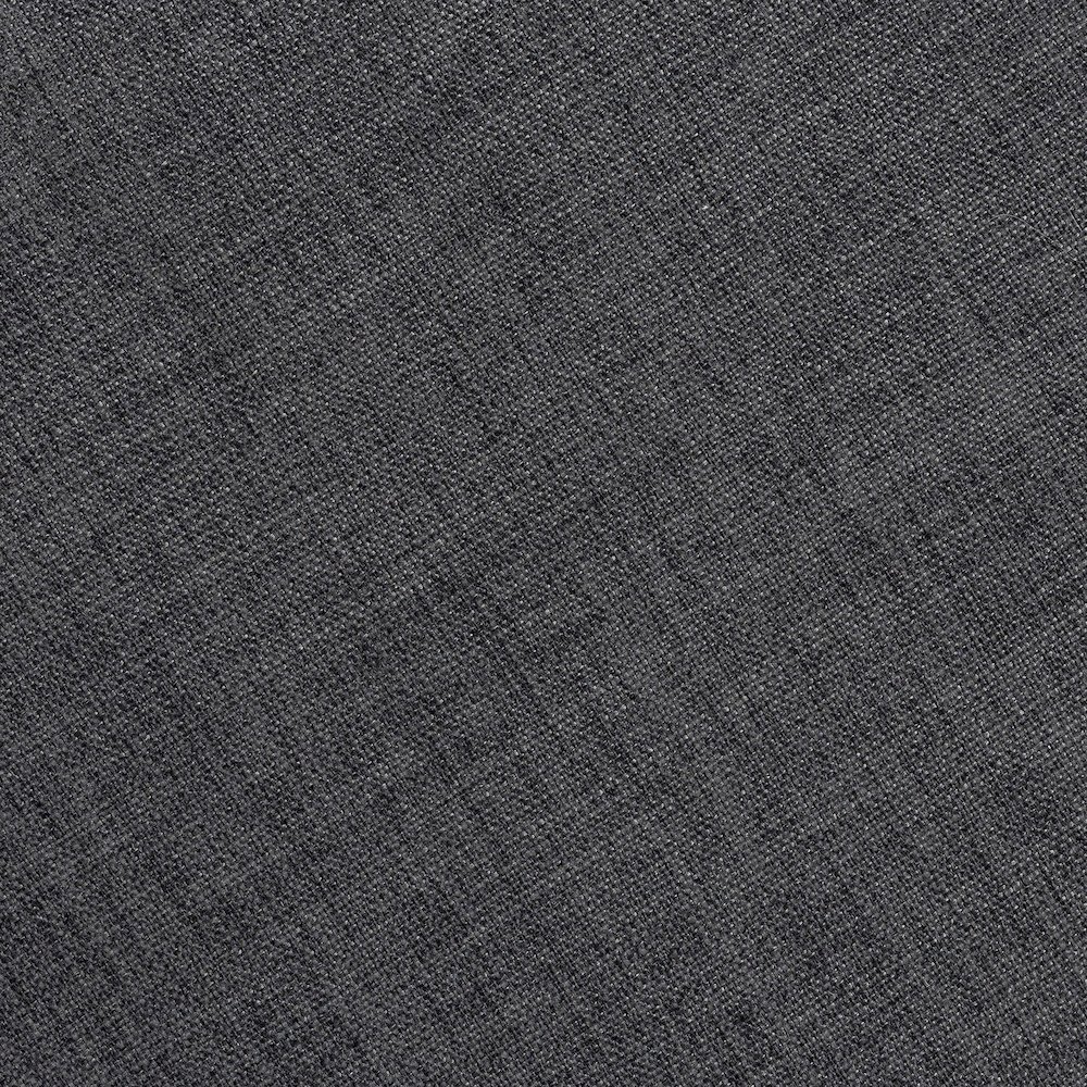 Rosine Modern and Contemporary Dark Grey Fabric Upholstered Nail Trim Ottoman. Picture 6