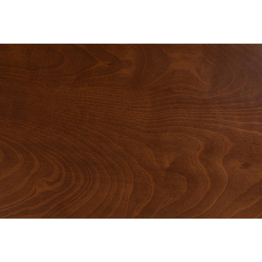 Baxton Studio Eveline Modern Walnut Brown Finished Wood 43-Inch Dining Table. Picture 6