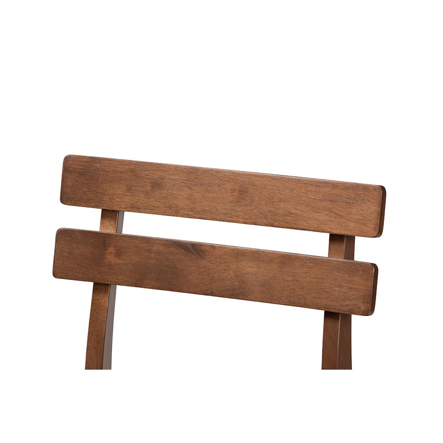 Light Grey Fabric Upholstered Walnut Finished 2-Piece Wood Counter Stool Set. Picture 4
