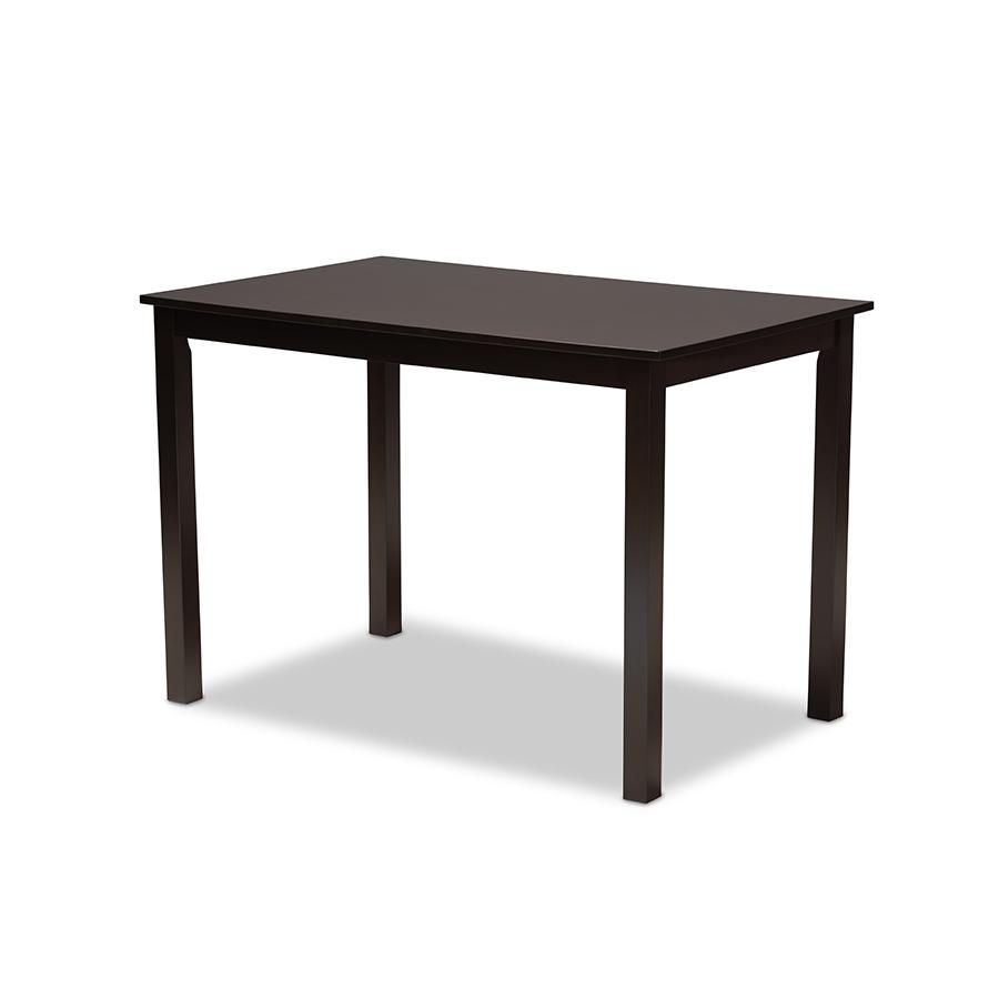 Grey Fabric Upholstered Espresso Brown Finished 5-Piece Wood Dining Set. Picture 2