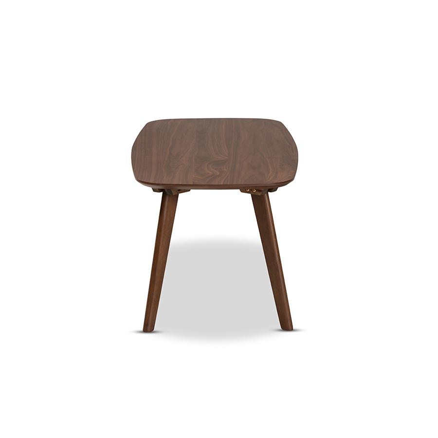 Baxton Studio Dahlia Mid-Century Modern Walnut Finished Coffee Table. Picture 4
