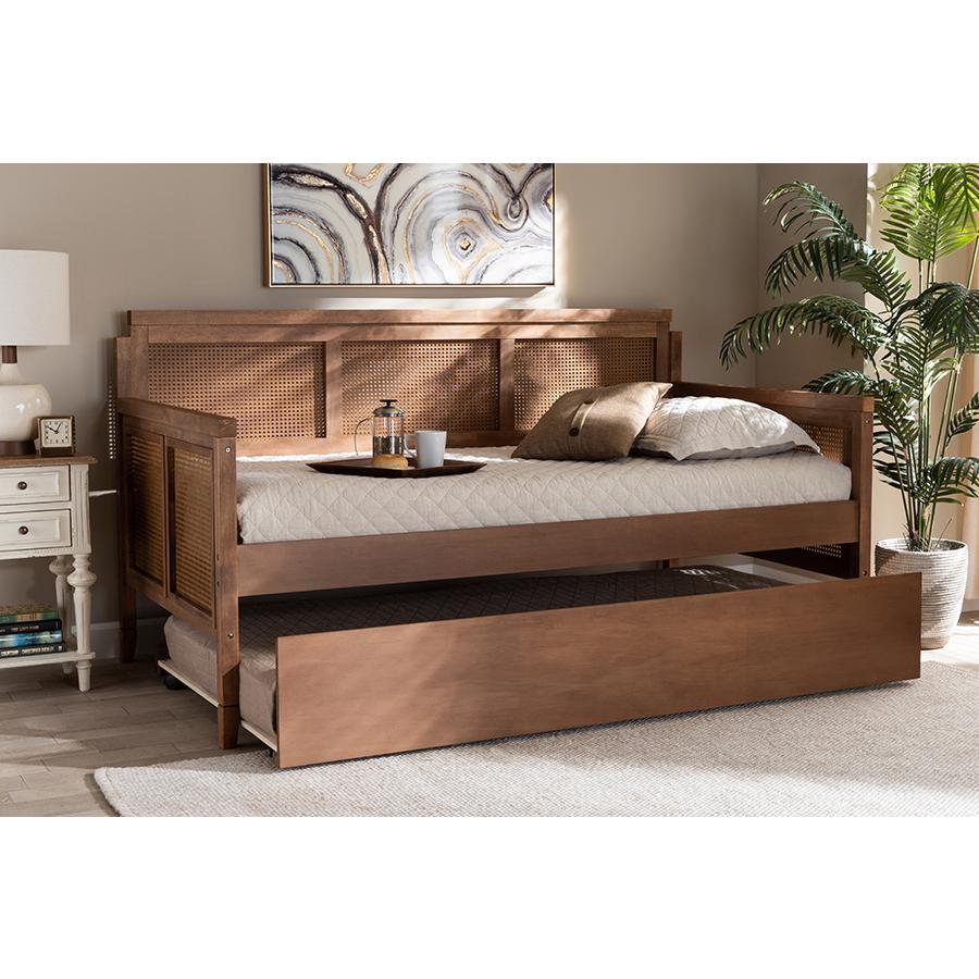 Synthetic Rattan Daybed with Trundle. Picture 9