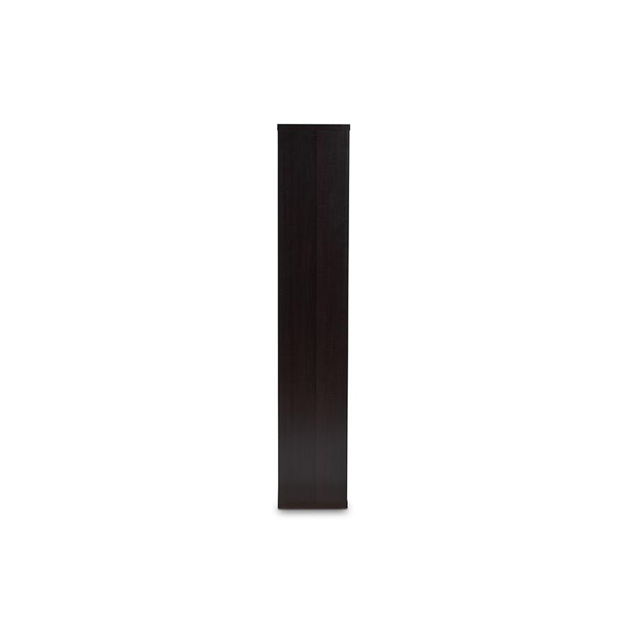 Baxton Studio Janne Modern and Contemporary Dark Brown Finished 8-Cube Multipurpose Storage Shelf. Picture 4
