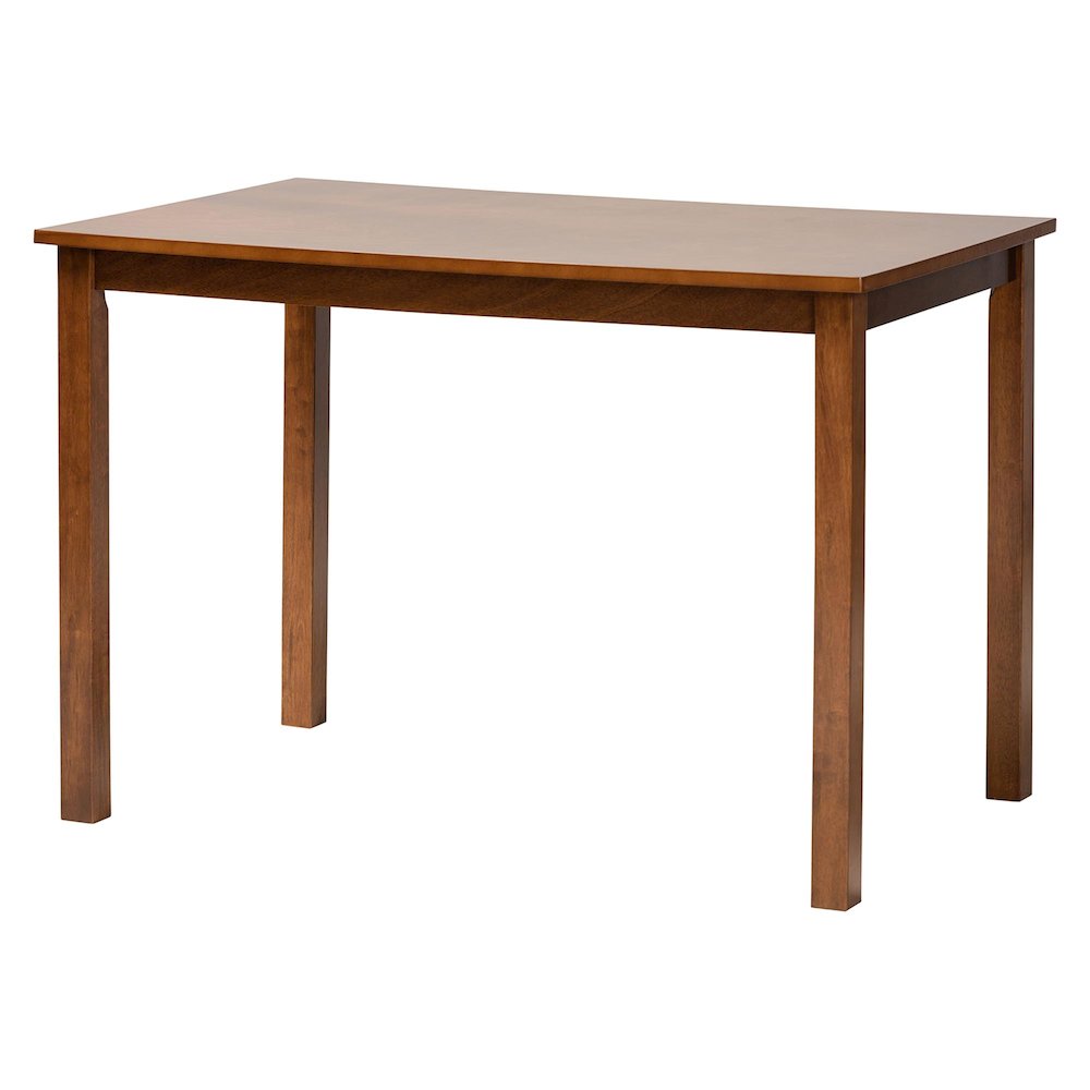 Renaud Modern Grey and Walnut Brown Wood 5-Piece Dining Set. Picture 3