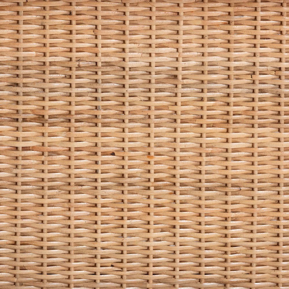 Alaina Natural Rattan Kitchen Cart - 2-Tier Handwoven Wicker Storage Trolley. Picture 7