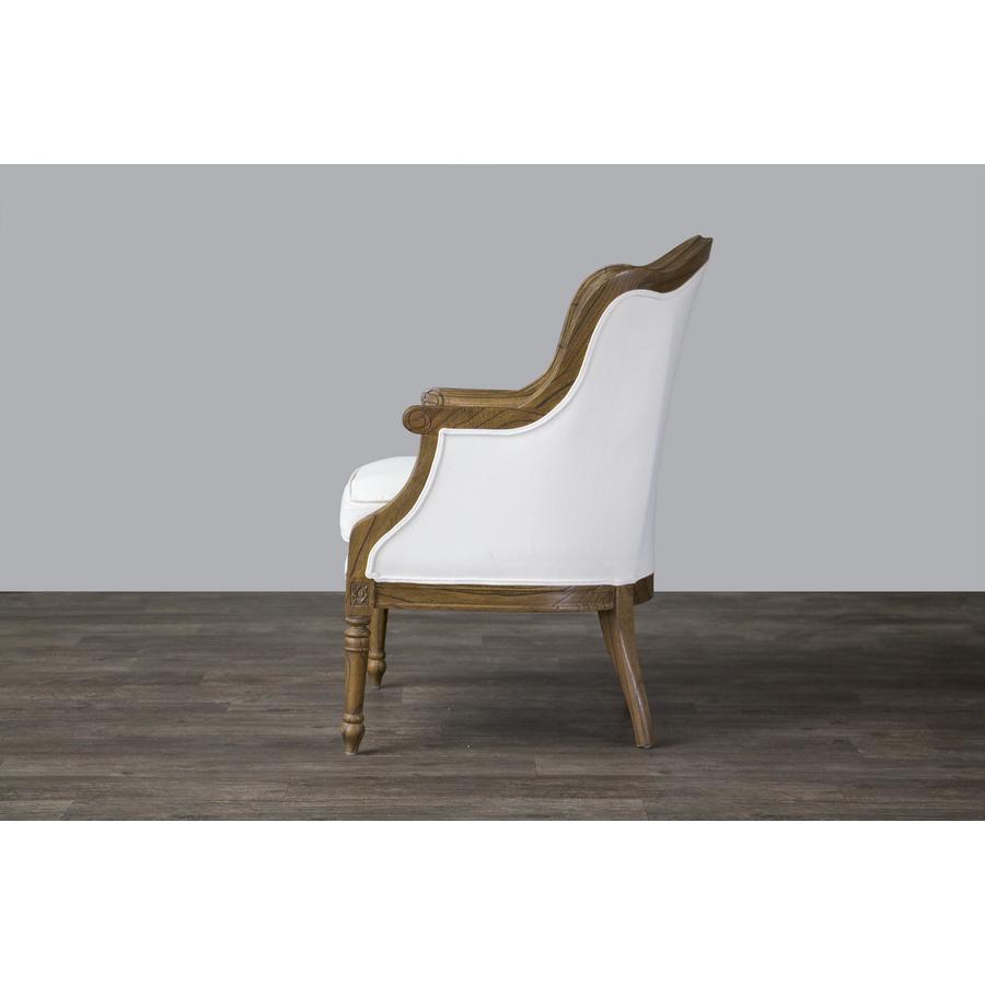 Baxton Studio Charlemagne Traditional French Accent Chair-. Picture 3