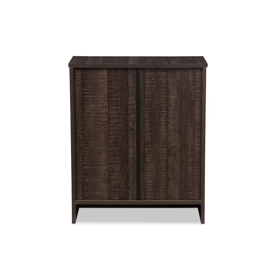 Espresso Brown Wood 3-Drawer Storage Chest. Picture 4