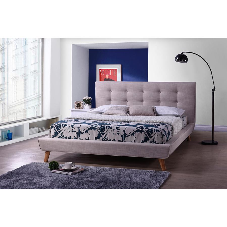 Scandinavian King Size Platform Bed. Picture 4