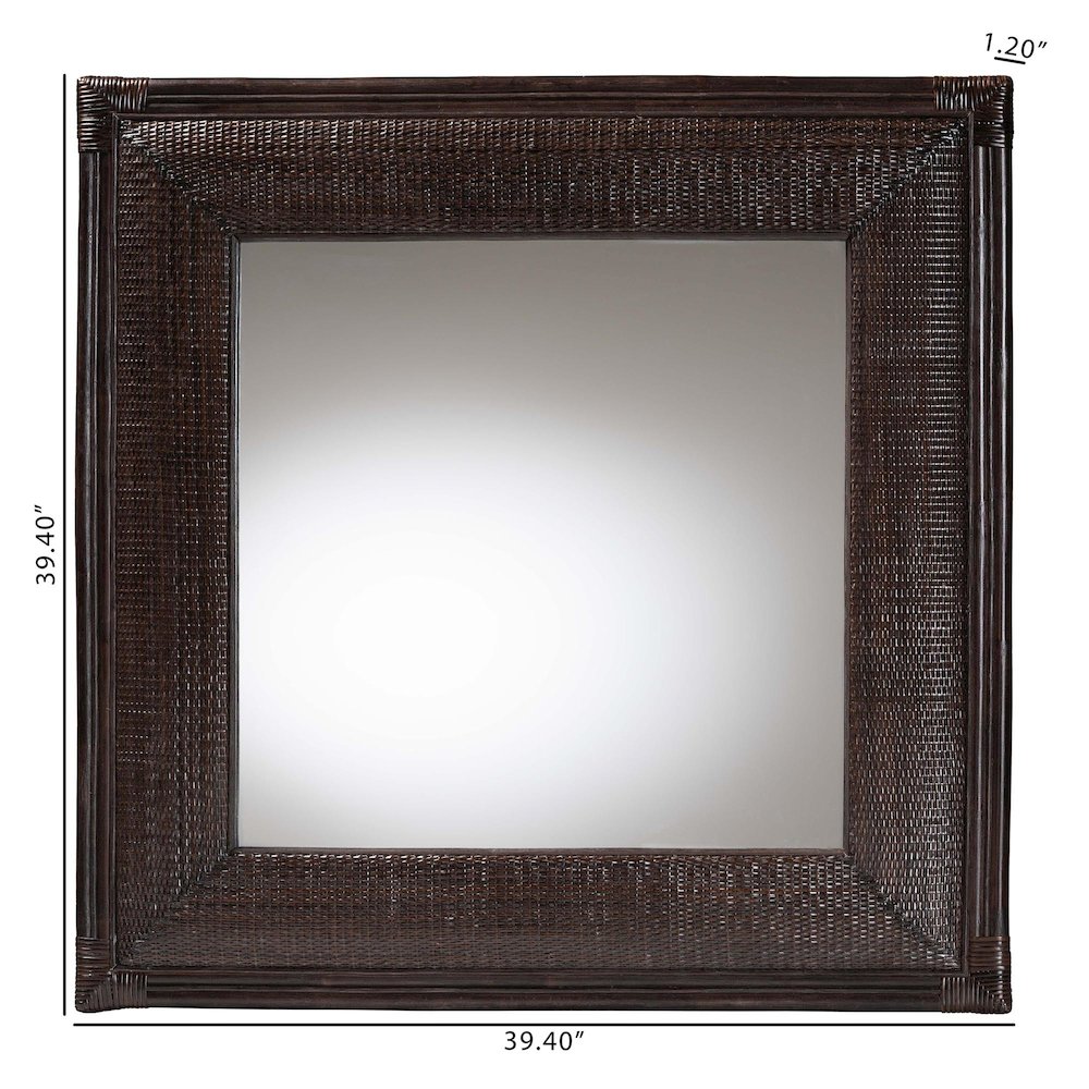 Candela Natural Rattan Wall Mirror. Picture 6