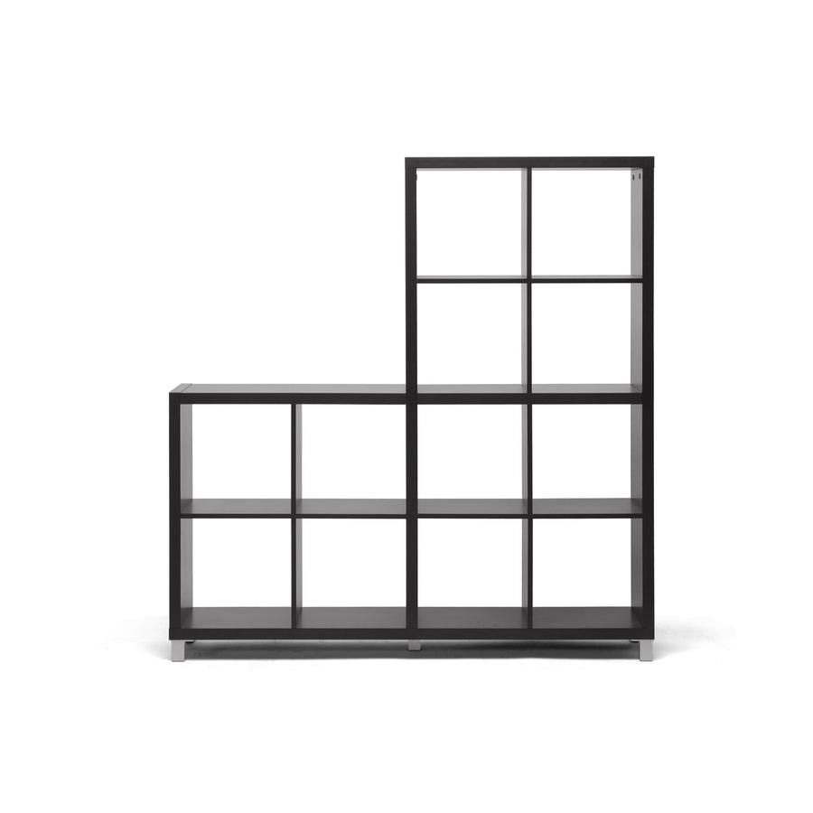Dark Brown Cube Shelving Unit. Picture 1