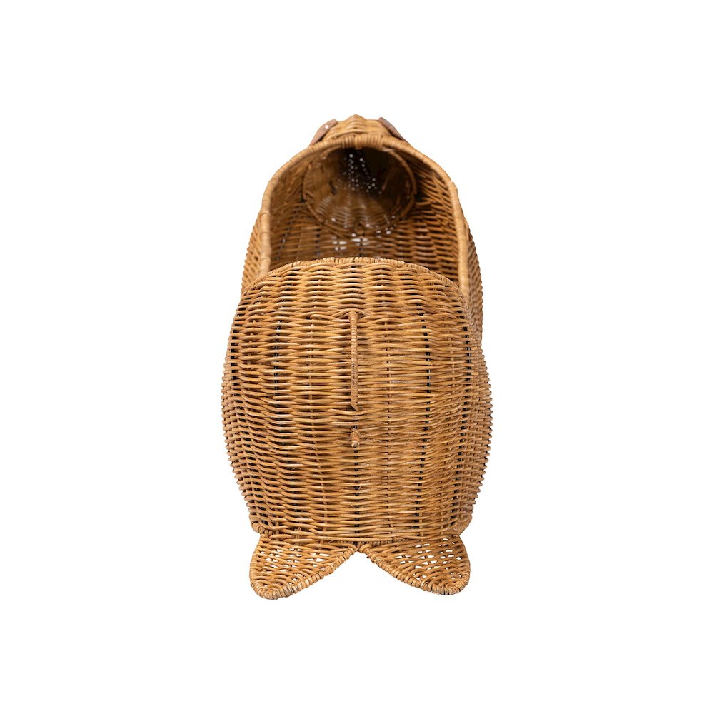 Daffodil Natural Rattan Dachshund Basket. Picture 4