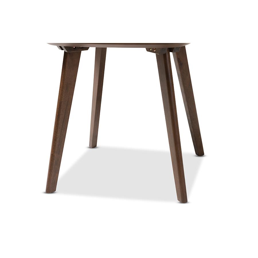 Baxton Studio Dahlia Mid-Century Modern Walnut Wood End Table. Picture 4