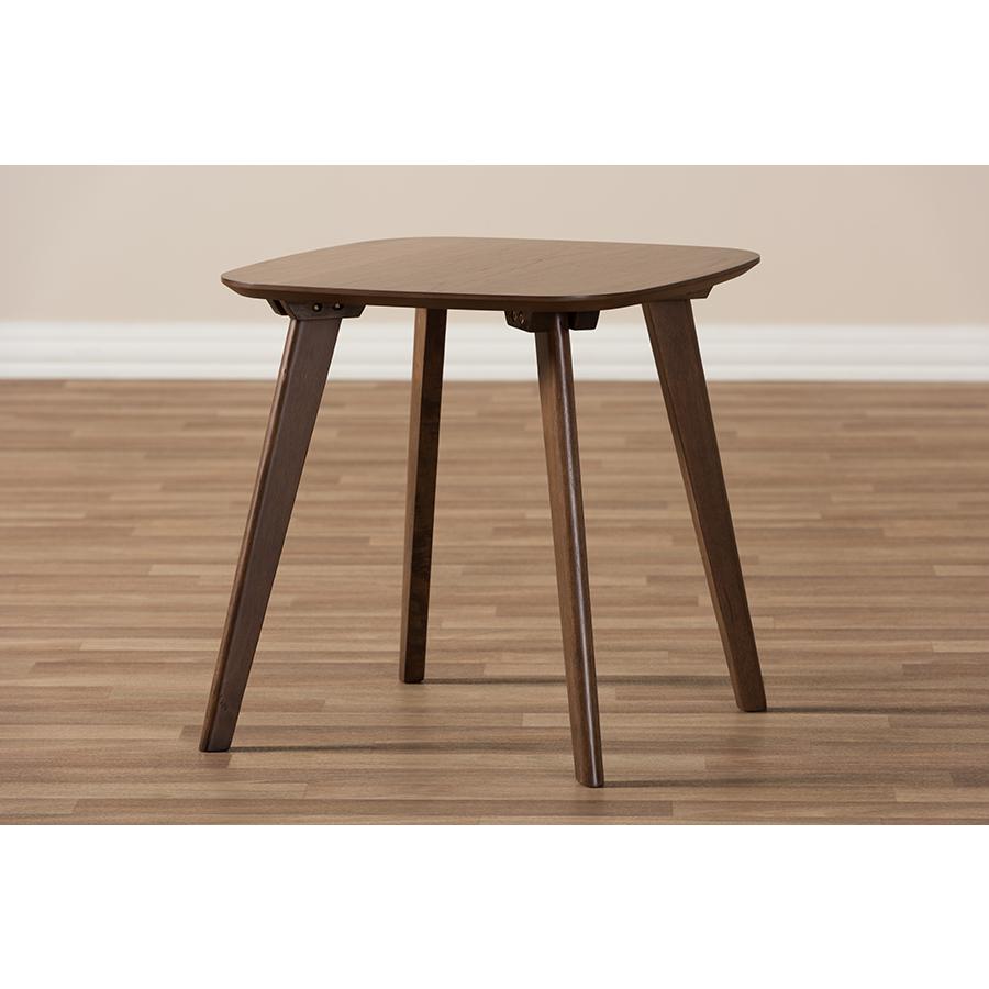 Baxton Studio Dahlia Mid-Century Modern Walnut Wood End Table. Picture 6
