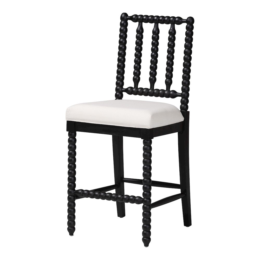 Deya Bobbin Counter Stool, Black. Picture 1