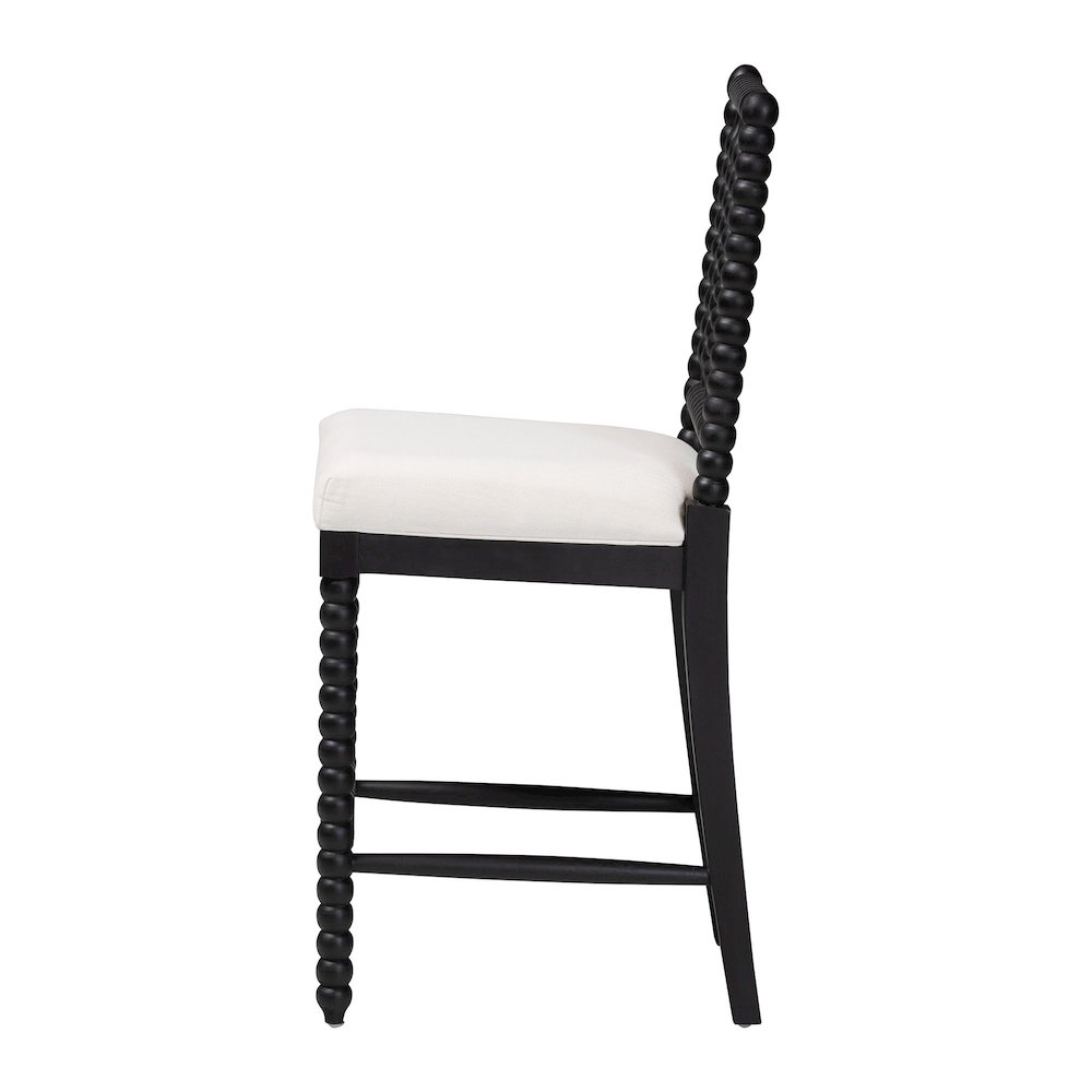 Deya Bobbin Counter Stool, Black. Picture 4