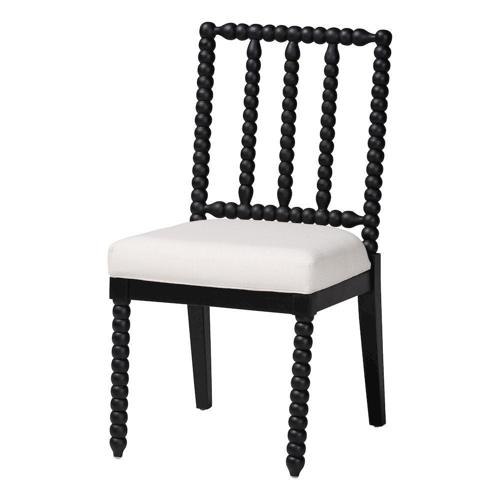 Deya Bobbin Dining Chair, Black. Picture 1