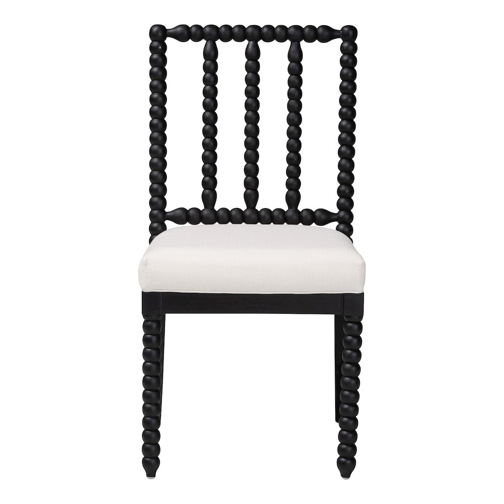 Deya Bobbin Dining Chair, Black. Picture 2
