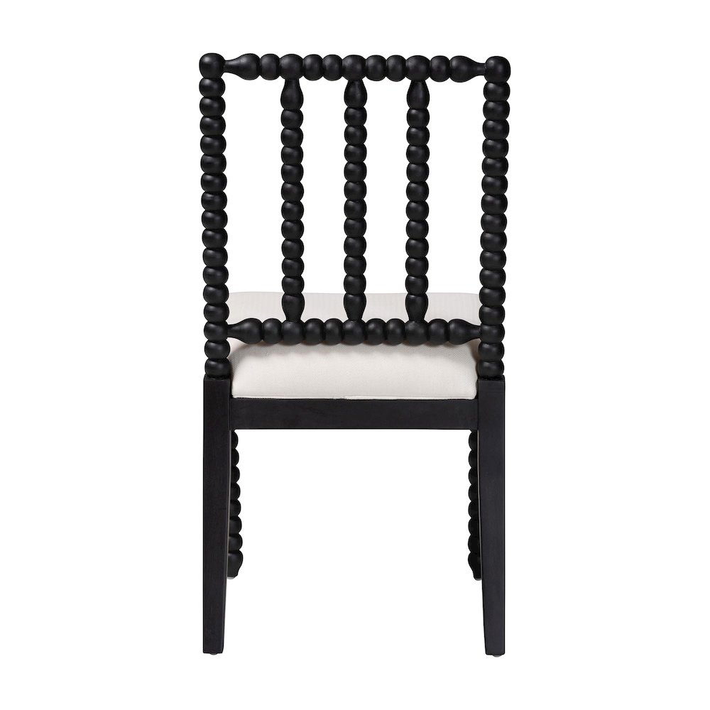 Deya Bobbin Dining Chair, Black. Picture 5
