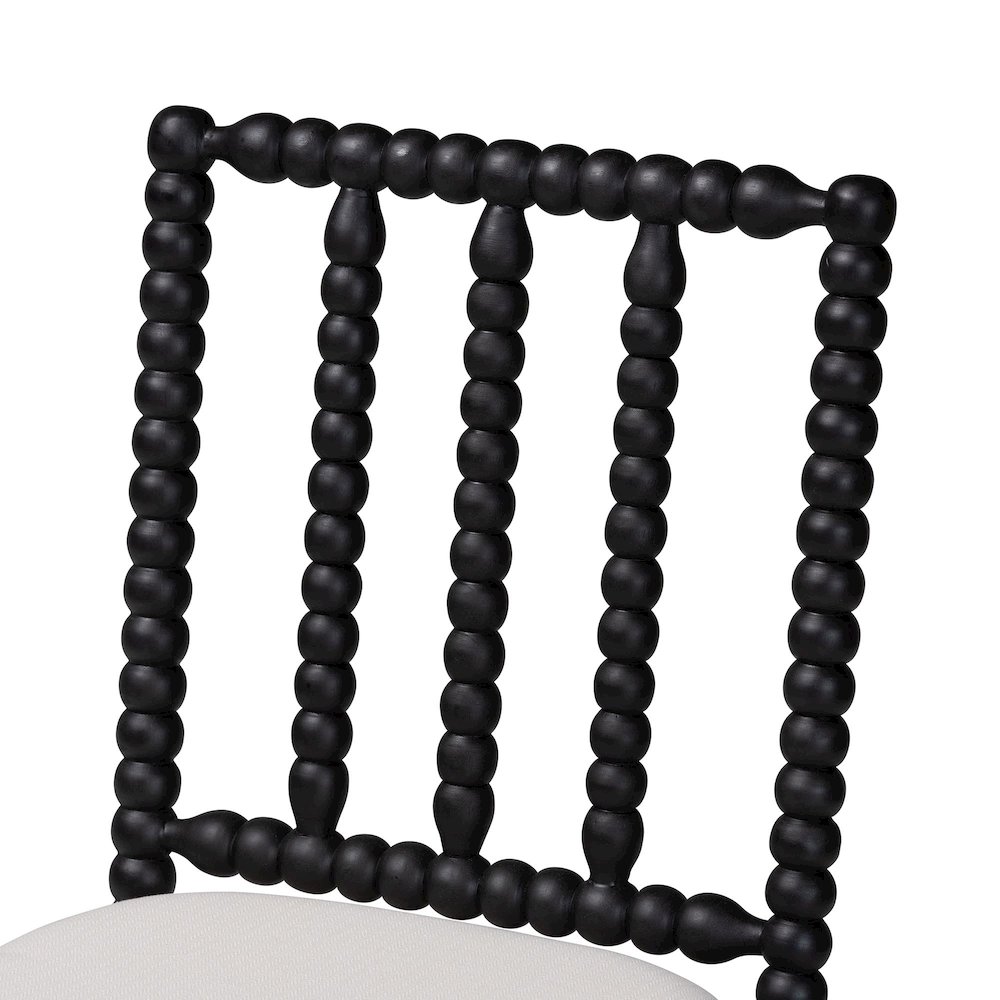 Deya Bobbin Dining Chair, Black. Picture 6