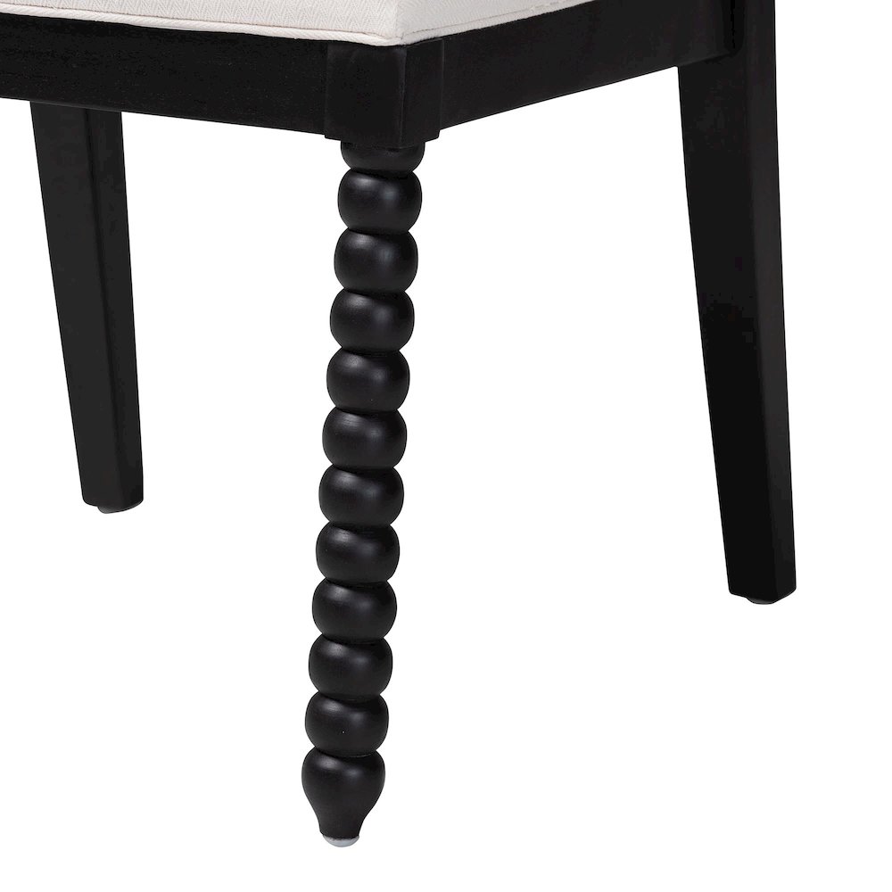 Deya Bobbin Dining Chair, Black. Picture 7