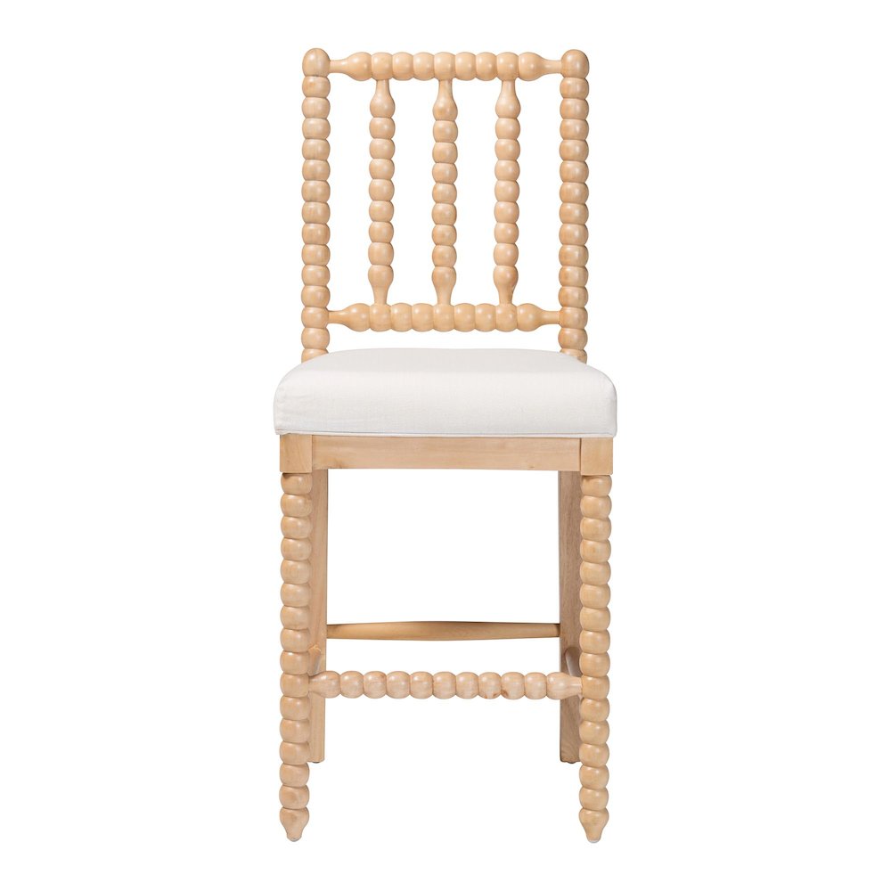 Deya Bobbin Counter Stool, Natural Brown. Picture 2