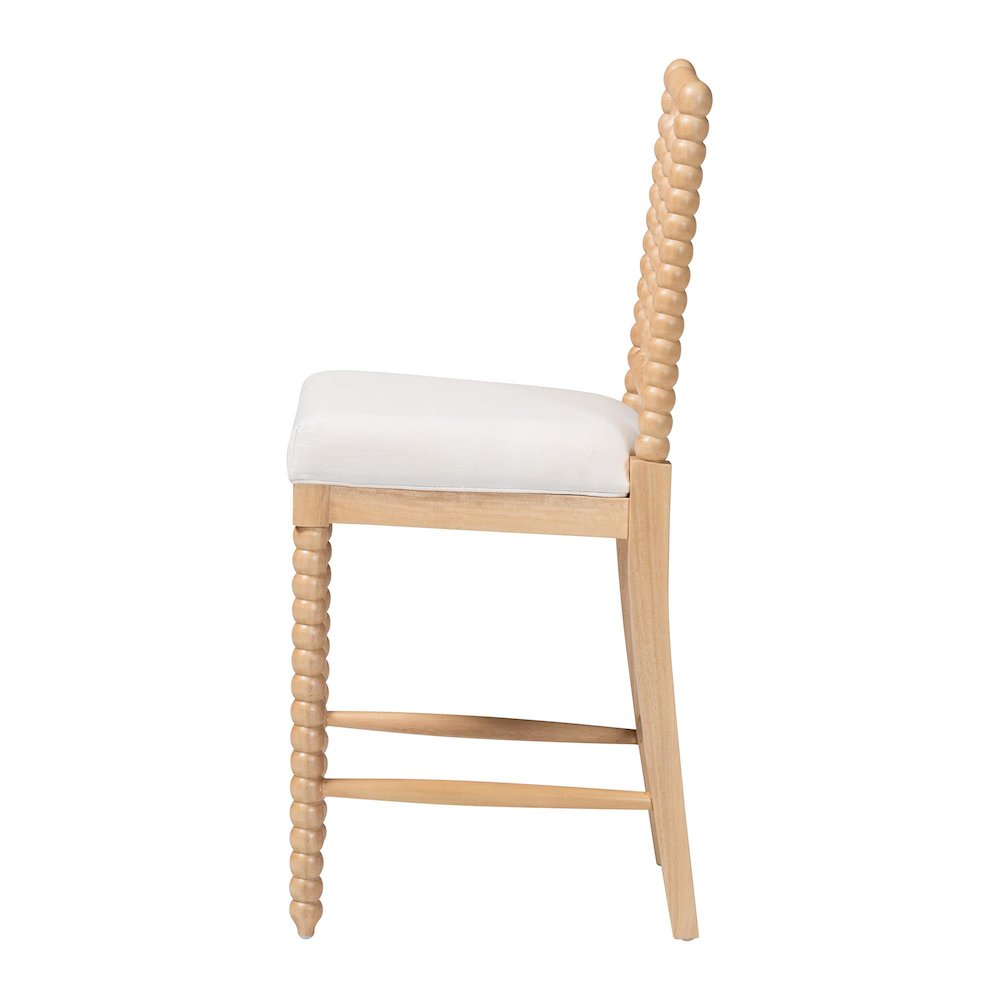 Deya Bobbin Counter Stool, Natural Brown. Picture 4