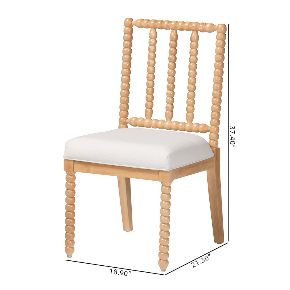 Deya Bobbin Dining Chair, Natural Brown. Picture 10