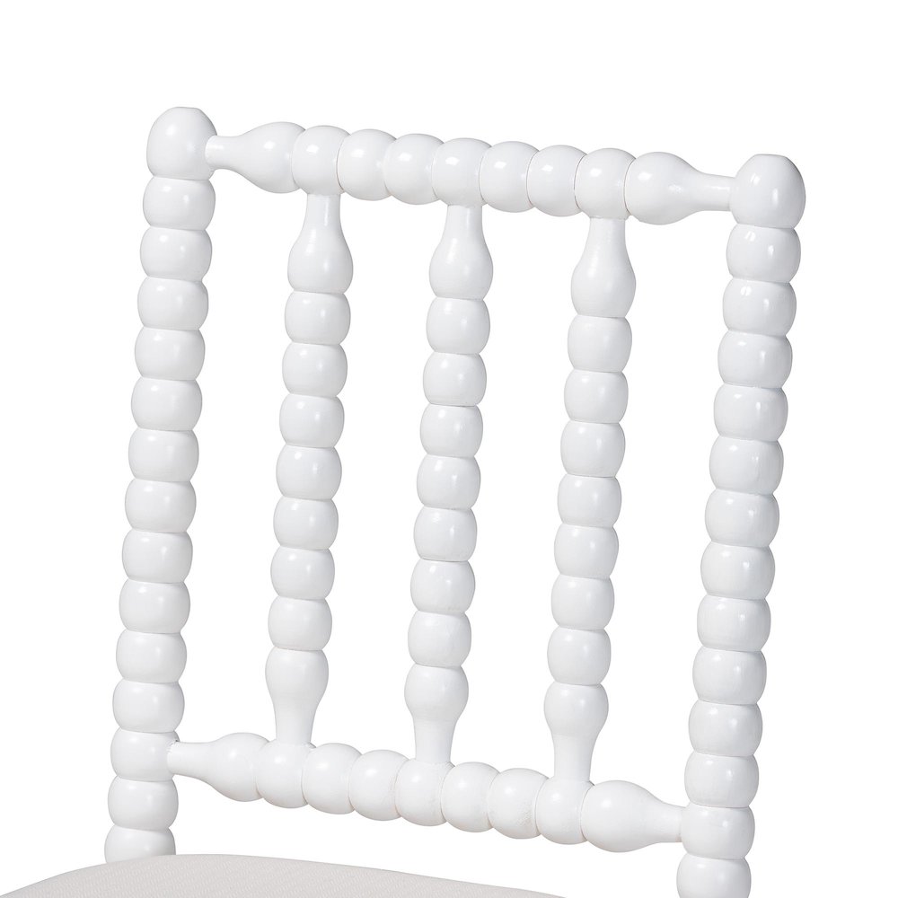 Deya Bobbin Counter Stool, White. Picture 6