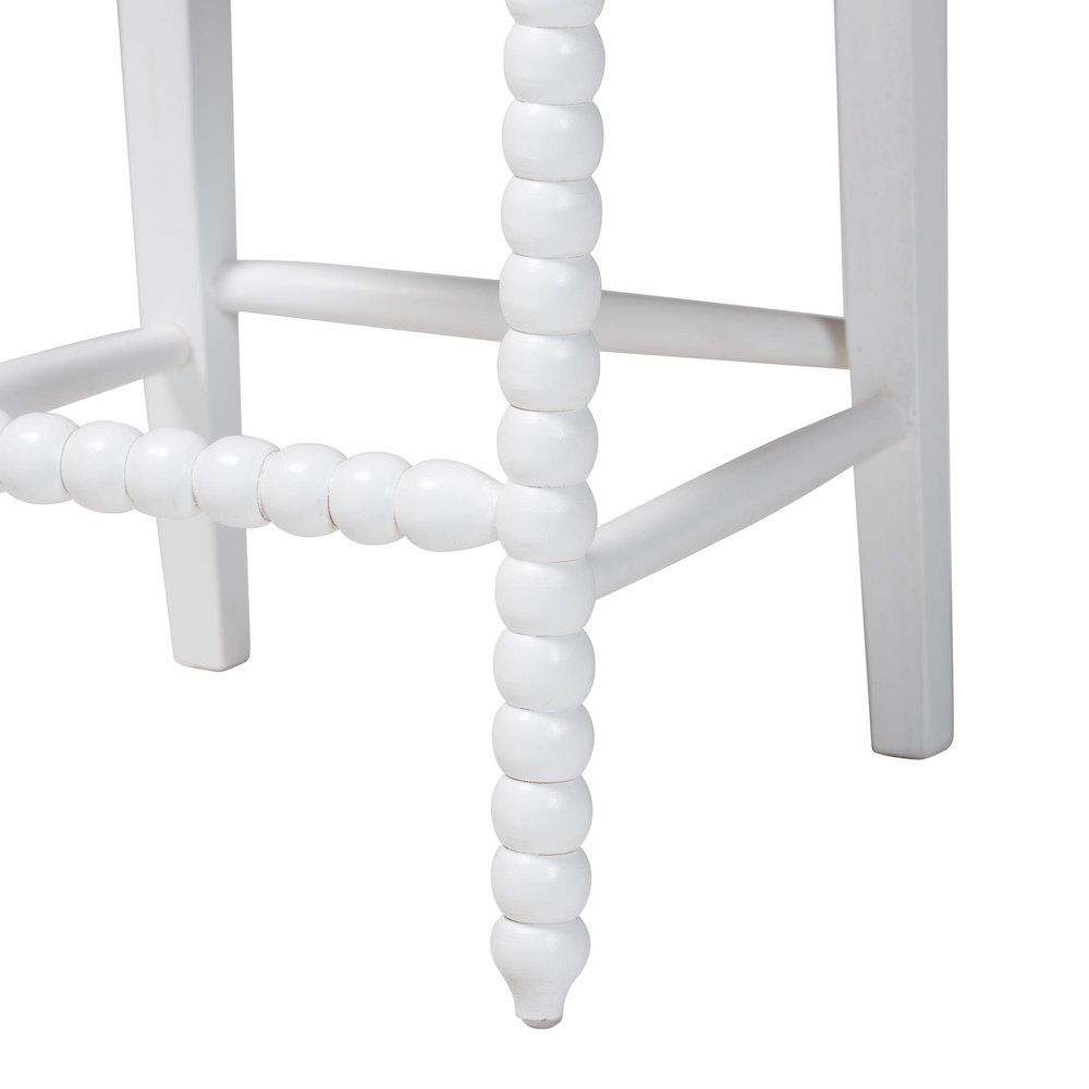 Deya Bobbin Counter Stool, White. Picture 7