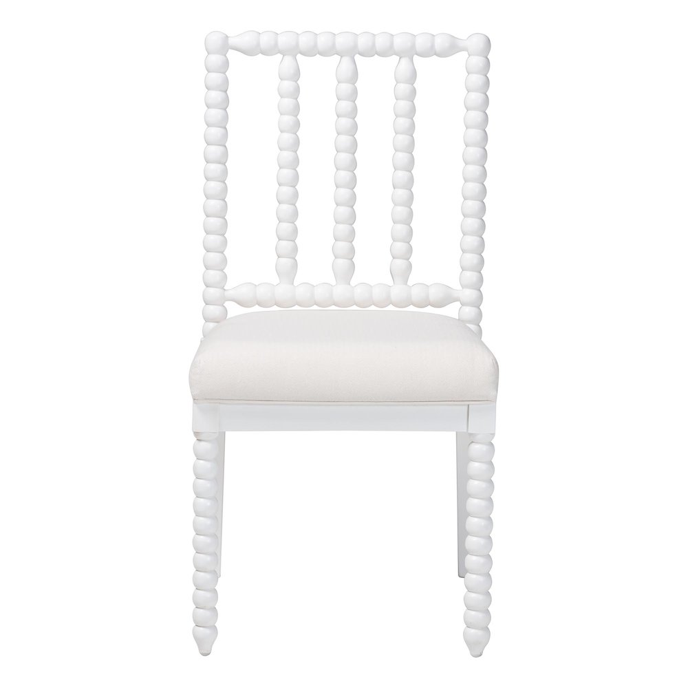 Deya Bobbin Dining Chair, White. Picture 2