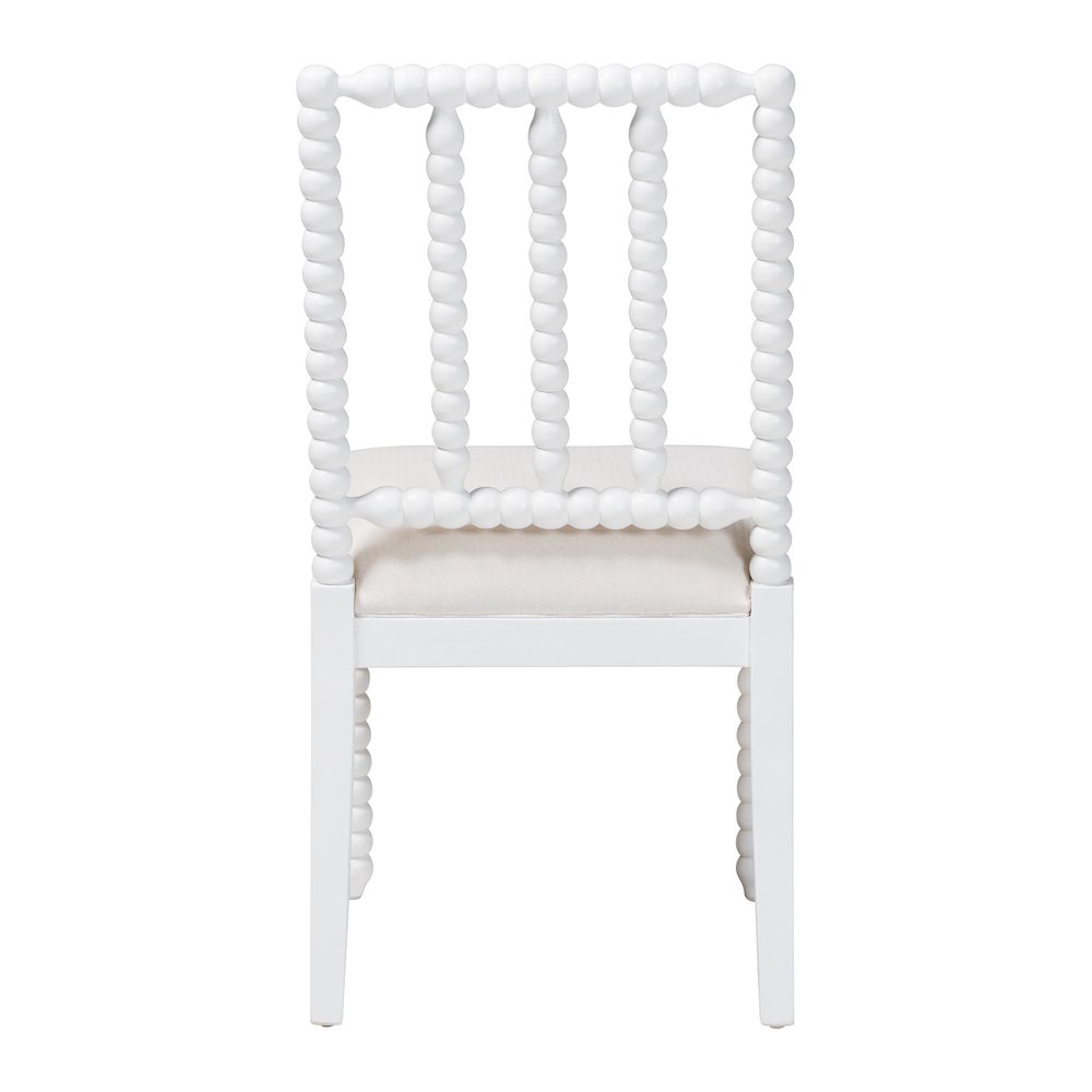Deya Bobbin Dining Chair, White. Picture 5