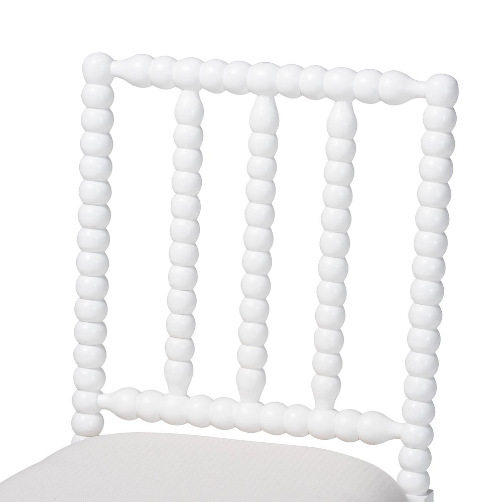 Deya Bobbin Dining Chair, White. Picture 6
