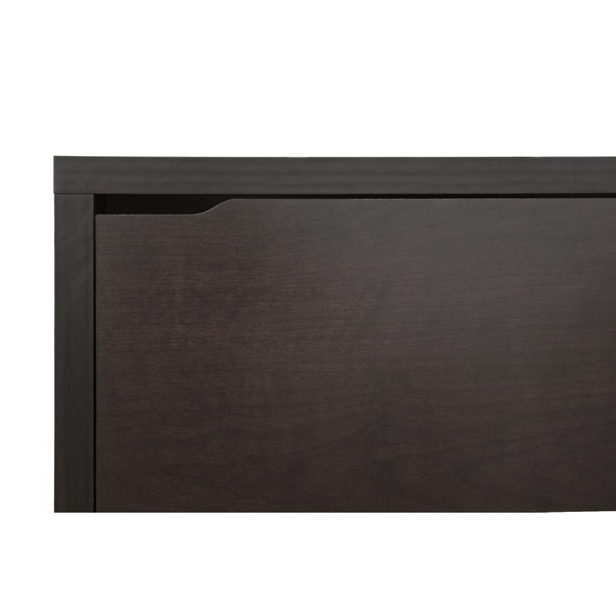 Baxton Studio Simms Dark Brown Modern Shoe Cabinet. Picture 2